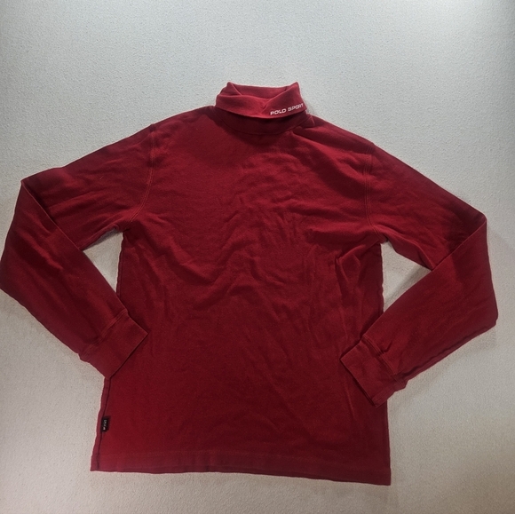 Polo Ralph Lauren Other - Polo Sport Turtleneck Large Red Y2K Cotton